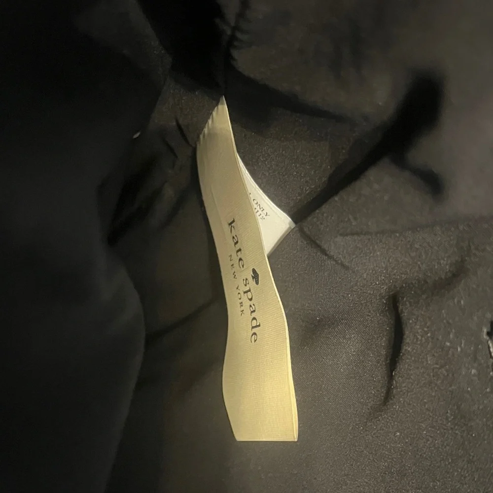 Kate Spade Nylon Black Tote with Large Bow - Picture 3 of 4